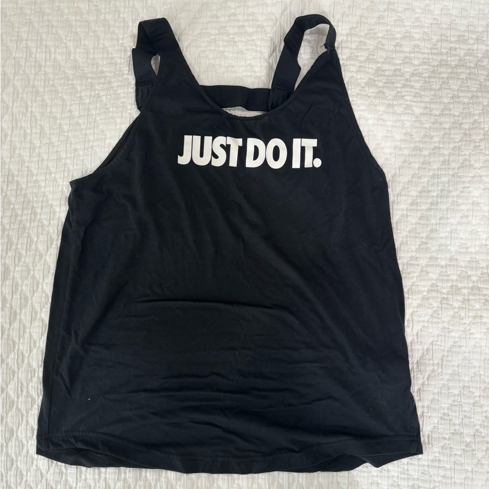 Nike Black Tank Top Just Do It Athletic Style